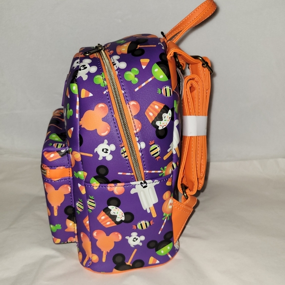 Loungefly Disney Mickey Mouse Halloween Treats Mini Backpack - Picture 5 of 7